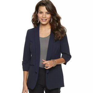 New with Tags Women’s Apt. 9® Long Boyfriend Blazer - Size Small, Blue